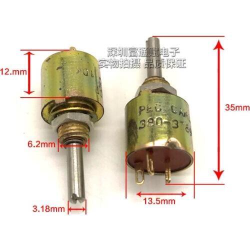 [VK] original PEC CANADA D7 380-3769-160 10K conductive plastic single ring potentiometer switch