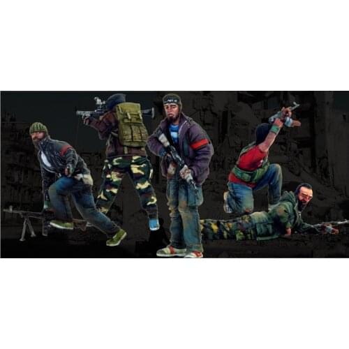 1/35 ancient Crews STAND include 5 MAN Resin figure Model kits Miniature gk Unassembly Unpainted