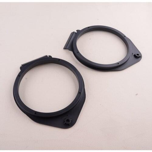 1 Pair Car Black Horn Washer Brackets Mount Plates Spacer Ring ABS Fit for GMC Chevy Buick 6.5 inches Speaker