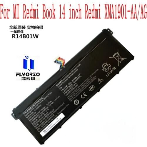100% New High Quality 48WH/3220mAh xiaomi R14B01W battery For MI Redmi Book 14 inch Redmi XMA1901-AA/AG Laptop
