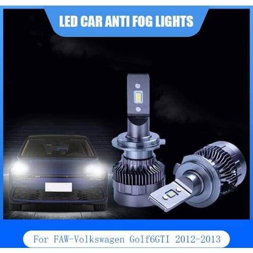 2Pcs For FAW-Volkswagen Golf6GTI 2012-2013 LED Car Lights Anti Fog Lamp D1S H8 6000K 12V Car LED Light Headlight Bulbs Kit