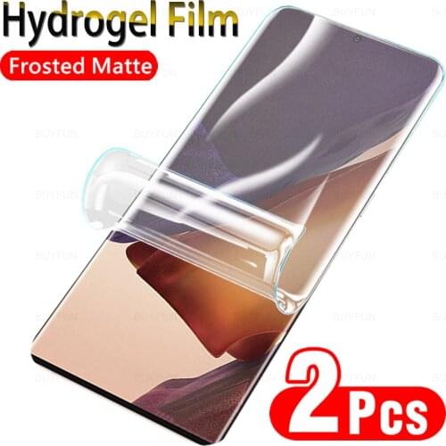 2Pcs Frosted Hydrogel Film For Samsung Galaxy Note 20 Ultra Matte Protective Film For Samsung Note 20ultra Screen Protector