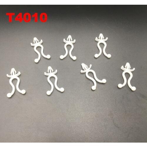 200pcs/Lot T4010 40mm Length 10mm Dia White Plastic Nylon Wire Holder Circle Round Clip Snap in Bushings Wire Mount Twist Tie