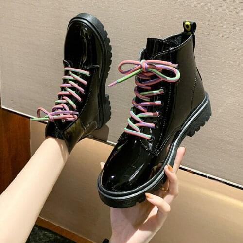 2021 Round Head Womens Beautiful Fashion Lacing Boots Outdoor Thick Bottom Shoes Winter Snow Boots Keep Warm Boot Platform