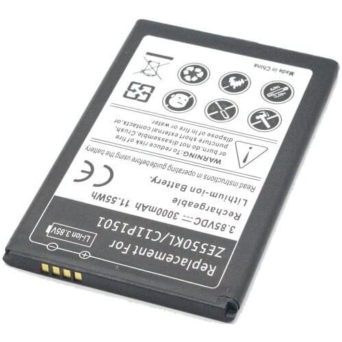 5PCS/LOT 3000mAh / 11.55Wh C11P1501 Replacement Battery For Asus Zenfone 2 Laser Zenfone2 Laser ZE601KL Selfie ZE550KL ZD551KL