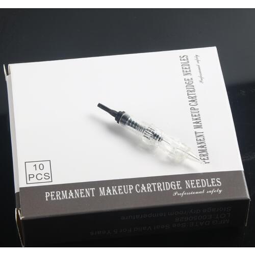 50pcs Permanent makeup screw tattoo needles revolution microblading needle cartridges 3rl for rotary black pearl tattoo machine