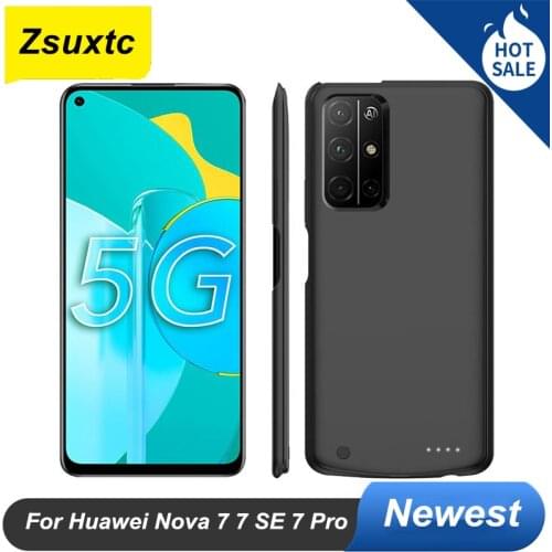 6800 Mah For Huawei Nova 7 7 SE 7 Pro Battery Case Smart Charger Case Power Bank Nova 7 Pro Battery Case