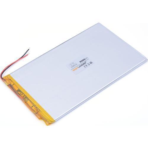 Free shipping large capacity 3.7 V tablet battery 3298156 6000 mah each brand tablet universal rechargeable lithium batteries