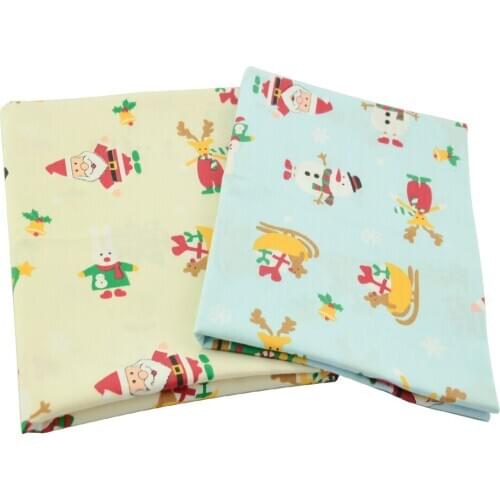 Booksew Cartoon Yellow Series Cotton Fabric Sewing Handmade Fabric 2 Pcs/lot De Algodon Para Patchwork Strawberry Dress Material