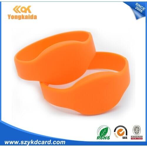 13.56MHZ RFID Wristband Proximity Rfid Silicone Waterproof Rewritable Bands,ISO14443A Rfid Bracelet