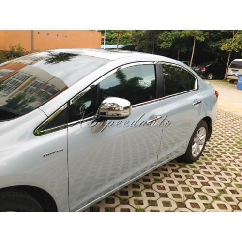 Chromed ABS Plastic Side Door Mirror Cover For Civic 2012-2015