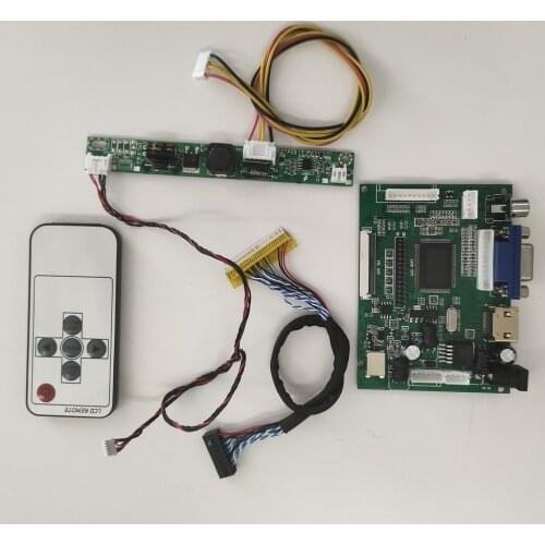 Kit Work for M185XW01 1366x768 30pin Controller Board remote Screen driver panel LED 2AV LCD HDMI VGA monitor DIY LVDS