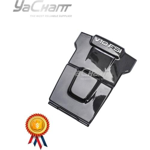 Dry Carbon Fiber Engine Cover & Motor Shield Cover with Letters Fit For 2014-2015 R8 V8 V10 Coupe & Spyder