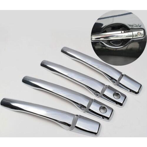 FUNDUOO New ABS Chrome Door Handle Cover For Mitsubishi Outlander 2003-2004 2005 2006 Grandis 2003-2008 Free Drop Shipping