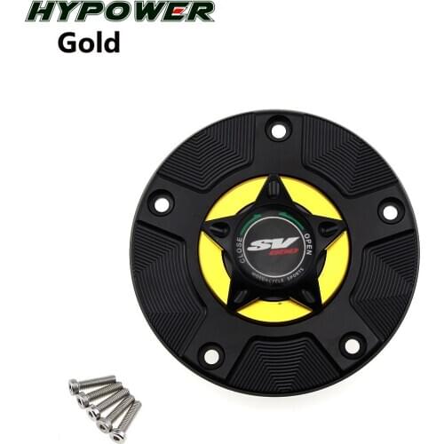 Logo 8 Colors CNC Aluminum Keyless Motorcycle Accessories Fuel Gas Tank Cap Cover for SV650 SV 650 2003-2014