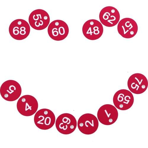 100PCS Round Number Husbandry Farm Beehive Label Beekeep Box Numbered With Hole Tag Animal Livestock Markers Classification Sign