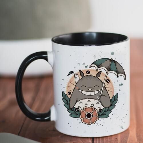 Cute Totoro Coffee Mug 350ml Creative Ceramic Kids or Girl Birthday Gift Cup Home Tea Milk Coffee Cups and Mugs