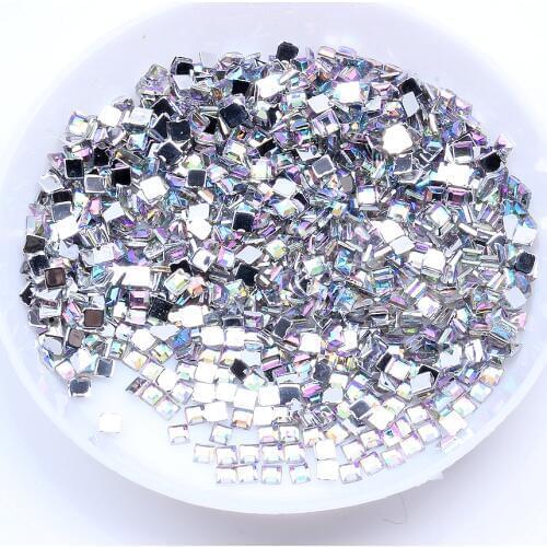 Many Size About 10000pcs Various Shapes Crystal AB Acrylic Flatback Rhinestone Nail Art Beads Crafts Jewelry Garment Decorations
