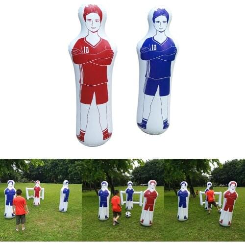 Soccer Inflatable Dummy 160cm Goalkeeper Defender Training Football Practice Tumbler Mannequin Shield Dummies for Free Kicks