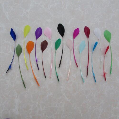 Natural Beautiful Goose Feather DIY the art of inserting flowers material accessories 25 root sell 15-20cm 6-8 inch