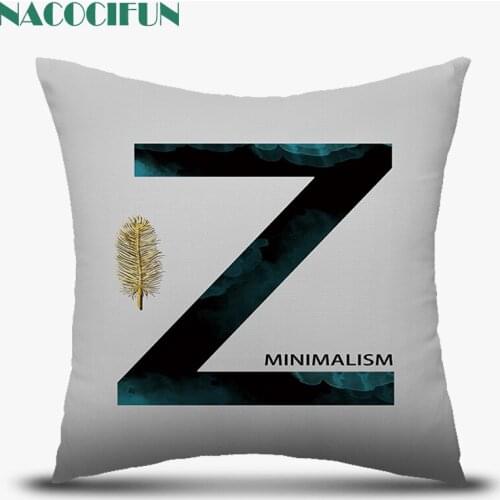 NACOCIFUN Black pattern Cushion Cover Pillow cover Cartoons Letter Throw Pillowcase for Sofa Home Chair Decor Decorative Pillows