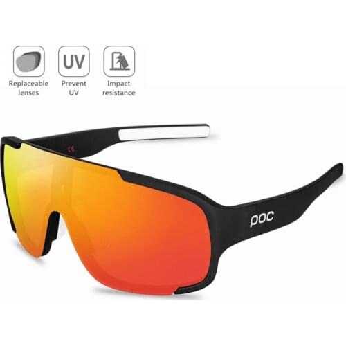 POC 4 Lenses Cycling Glasses Men Women Polarized MTB Sports glasses Bike Eyewears Mountain Road bike Glasses Riding Goggles