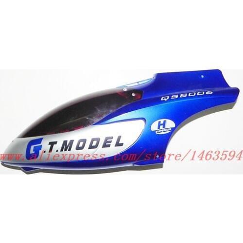 Wholesale GT Model QS8006 RC Helicopter Spare Parts Canopy Head cover (Blue) Free shipping