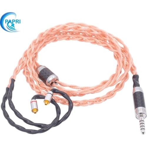 PAPRI GSX-01 7N 2.5/3.5stereoscopic/4.4 balance OCC Copper Balanced Earphone Cable For Most MMCX 0.78mm Headphone Upgrade Cables