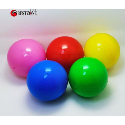 50Pcs/Lot 65MM 2.6 inch Plastic Toy Capsules Empty Mix Colorful Big Size Round Balls Gumball Machine Bulk For Vending Machine