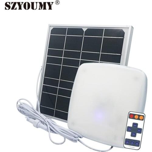 SZYOUMY Solar Pendant Lamp Waterproof Dusk To dawn Adjustable Brightness For Garden With Remote Timer Control