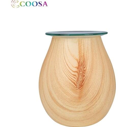 Glass Electric Oil Warmer Candle Wax Tart Burner Incense Fragrance Warmer Night Light Aroma Decor Lamp for Home Office Bedroom