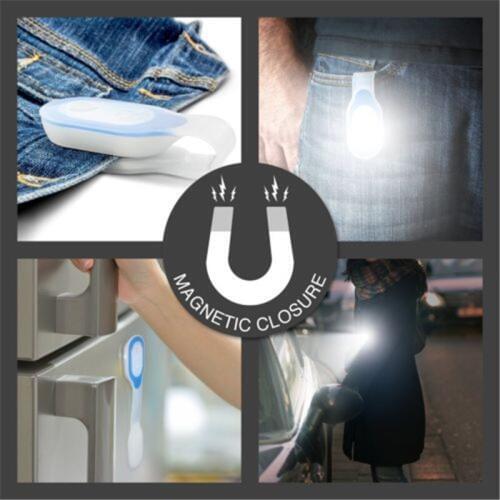 Hot Sales LED Emergency Clip on Cloth Magnetic Surfaces Best Safety Lights Hiking Walking Running Lamp Home Vehicle Flashlight