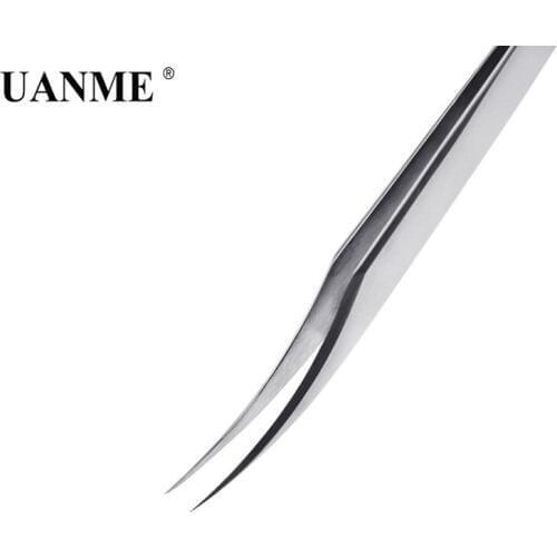 UANME SA-16 125mm Curved Electronic Tweezers Set Anti-magnetic Tweezer For Mobile Phone Repair Tools Kit