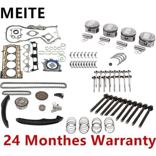 03C109088F 1.4T Engine Timing Cylinder Head Gasket Piston Ring Crankshaft Valve Stem Set For Audi A1 A3 VW Tiguan Jetta Golf Eos