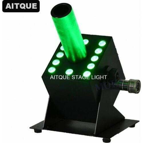 6pcs Led light dj Stage Special Effect DMX512 Cryo FX Blast CO2 Cannon 3in1 RGB 12x3w smoke machine