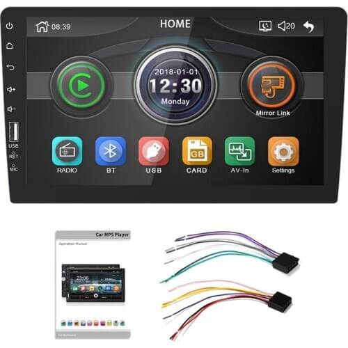 9 Inch 1Din Car MP5 Player Contact Sn FM Radio Bluetooth USB AUX Mirror Link