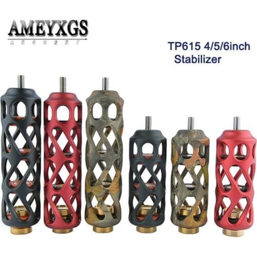 Archery Compound Bow Stabilizer 4/6" Shock Absorber Rubber+Brass Material Shock Absorption Module Shooting Hunting Accessories