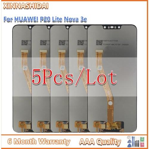 5PCS NEW ORIGINAL LCD For HUAWEI P20 Lite Lcd Display Screen Assembly For HUAWEI P20 Lite ANE-LX1 ANE-LX3 Nova 3e LCD