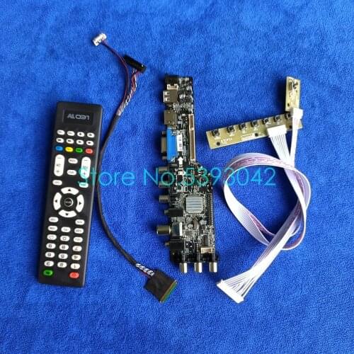 For LP173WD1 (TL)(A1)/(TL)(A2)/(TL)(A3)/(TL)(A4) LVDS 40-Pin digital USB+AV 1600*900 panel DVB-T 3663 controller board kit