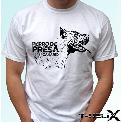 2019 Brand New Clothing Mens Fashion Man Cotton Clothing Perro De Presa Canario Design - Dog T Shirt Top Teestreetwear Tees