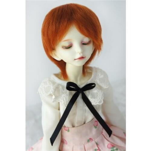 JD071 1/4 1/3 Fashion Short Doll Wig MSD SD Mohair Wigs Size 7-8inch 8-9inch Boy Short Cut Mohair Doll Wig