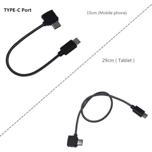 Spark Remote Control Micro USB Cable Connector Mobile phone Tablet Line For DJI Spark Drone accessories for Android Type-c