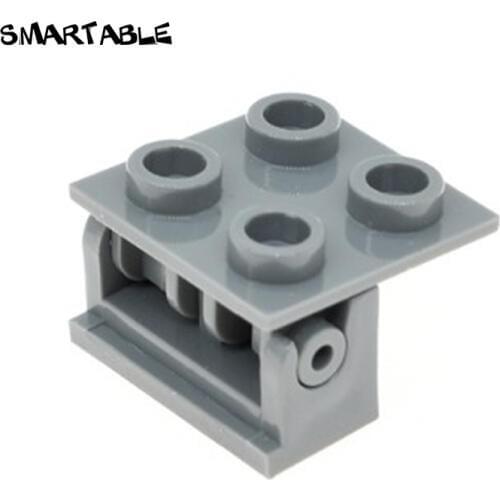 Smartable Hinge Brick 1x2 Base+ Hinge Brick 2x2 Building Blocks MOC Parts Brick Toys For Kids Compatible 3937+6134 40pcs/lot