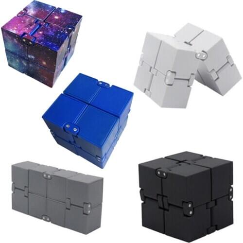 Magic Infinite Cube Stress Relief Infinity Flip Puzzle Anxiety Reliever Kids Toy