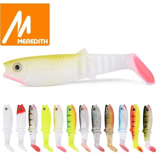 MEREDITH 5PCS 10.5g 10cm Lures Fishing Lures soft Fishing Baits Cannibal Soft Lures Shads Fishing Fish JX62-10