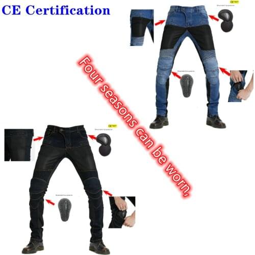 Mens jeans motorcycle riding pants summer Spring breathable jeans fashion motorcycle motorcycle jeans blue and black optional