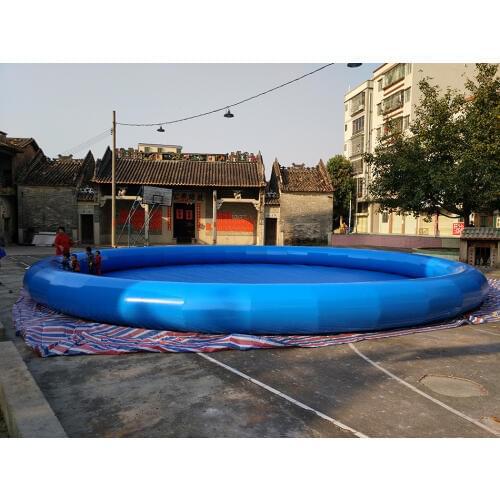 Sale of blue round 12-meter diameter PVC inflatable pool, childrens adult inflatable pool