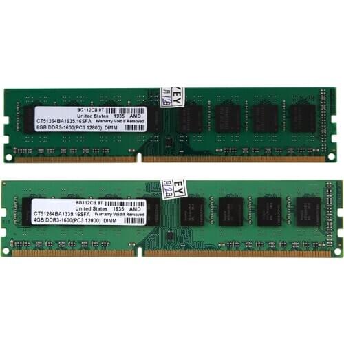 DDR3 Memory Ram PC3-12800 1600MHz 1.5V 240Pins Desktop DIMM for AMD
