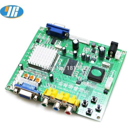CGA TO VGA converter/CGA/EGA/YUV to VGA PCB/Red VGA output-game accessory for arcade game machine/LCD game machine