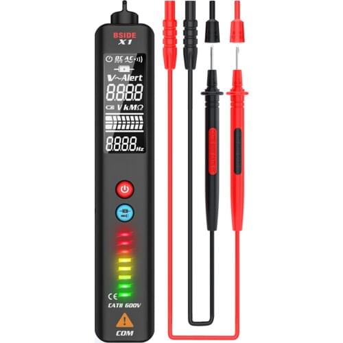 Portable Voltage Detector Smart Multimeter HD Display Non-Contact Voltage Detector Live Wire Test Pencil For Voltmeter Tester